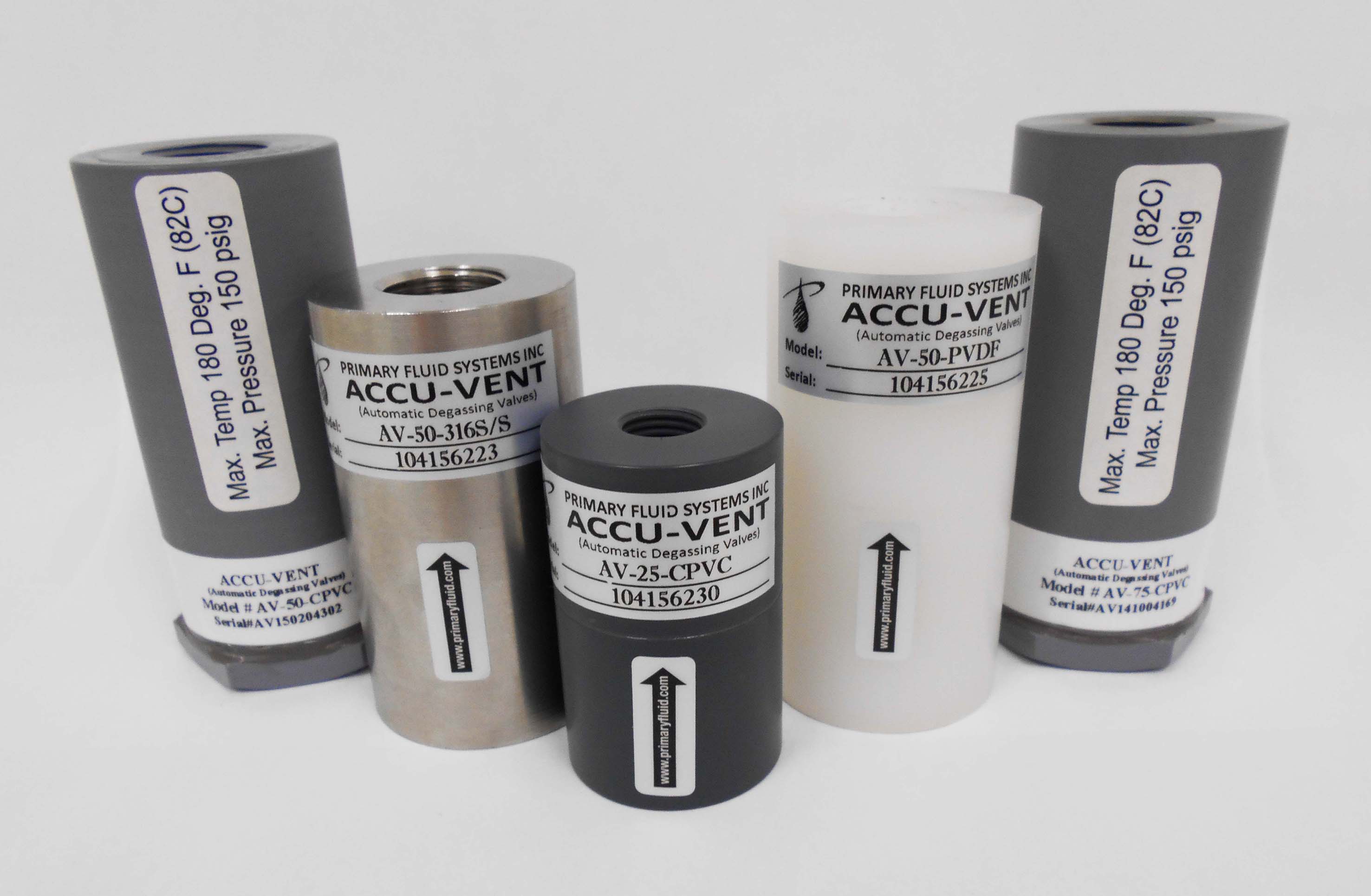 Accu-Vent Automatic Degassing Valve in Metal and Plastic